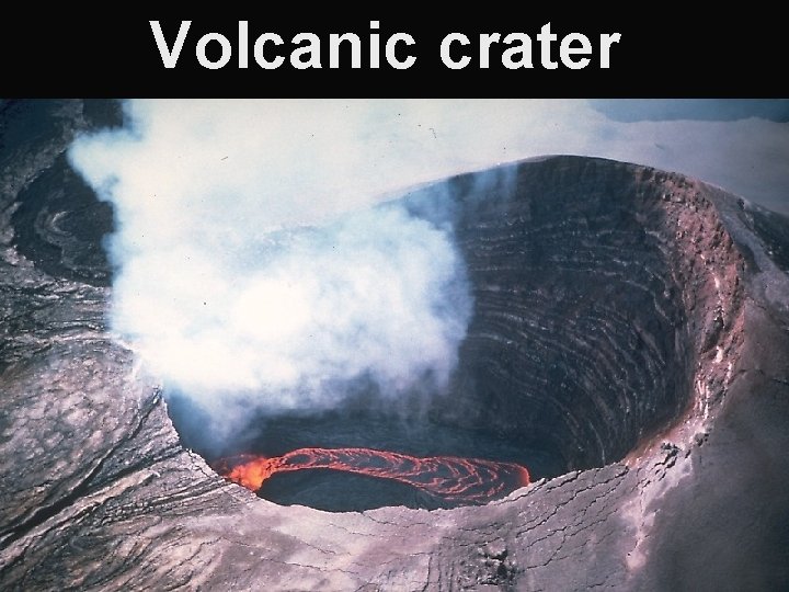 Volcanic crater 