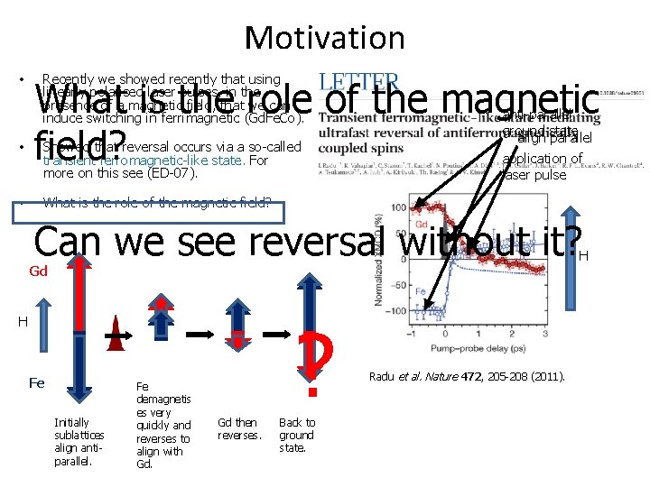 Motivation • • • Recently we showed recently that using linearly polarised laser pulses,