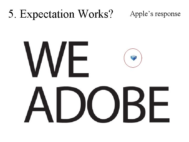 5. Expectation Works? Apple’s response 