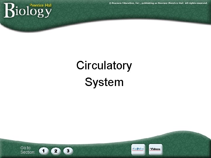 Circulatory System Go to Section: 