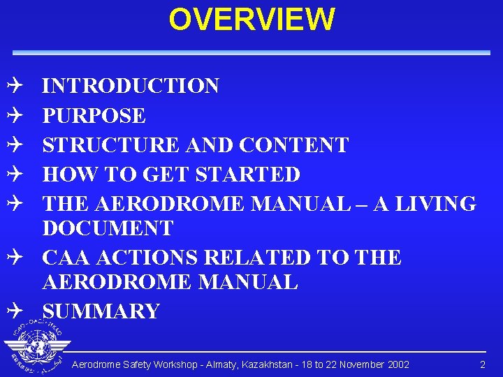 OVERVIEW Q Q Q INTRODUCTION PURPOSE STRUCTURE AND CONTENT HOW TO GET STARTED THE