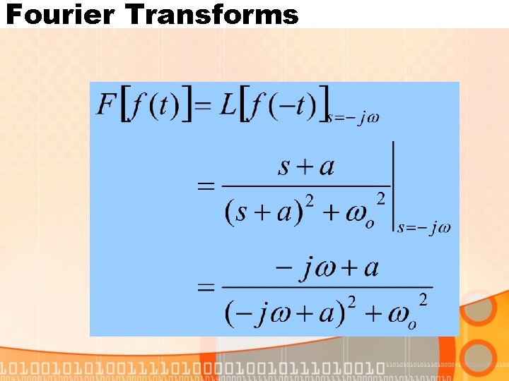 Fourier Transforms 