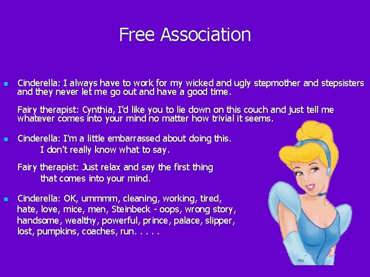 Free Association n Cinderella: I always have to work for my wicked and ugly Free Association n Cinderella: I always have to work for my wicked and ugly