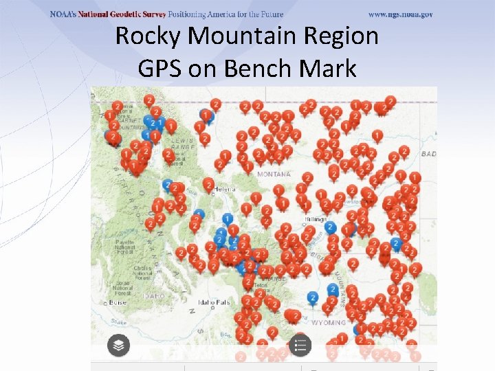 Rocky Mountain Region GPS on Bench Mark 