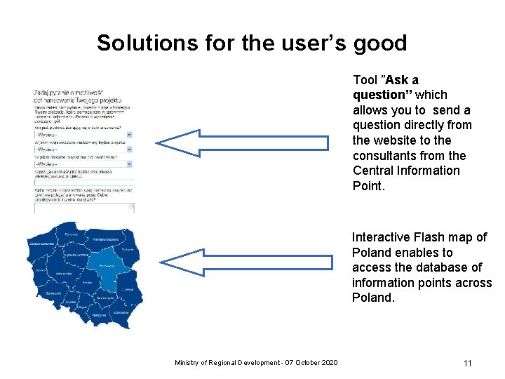 Solutions for the user’s good Tool ”Ask a question” which allows you to Solutions for the user’s good Tool ”Ask a question” which allows you to