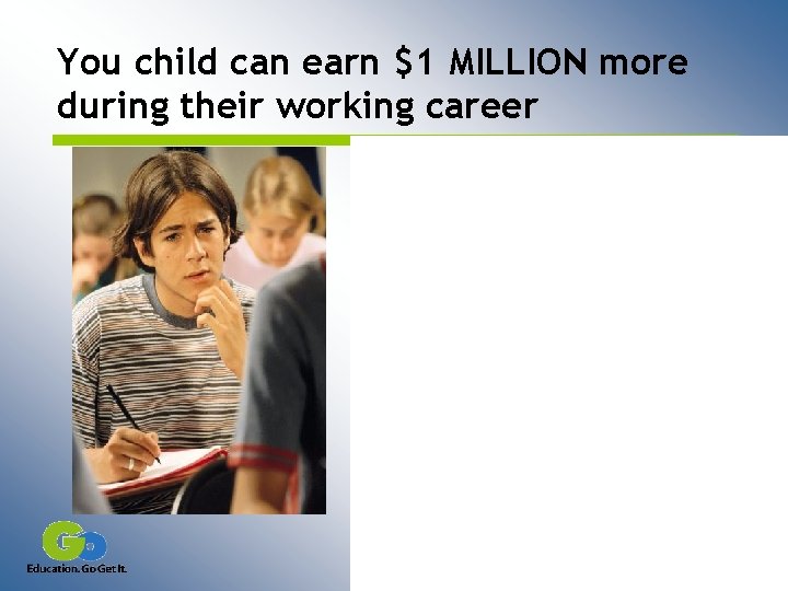 You child can earn $1 MILLION more during their working career 