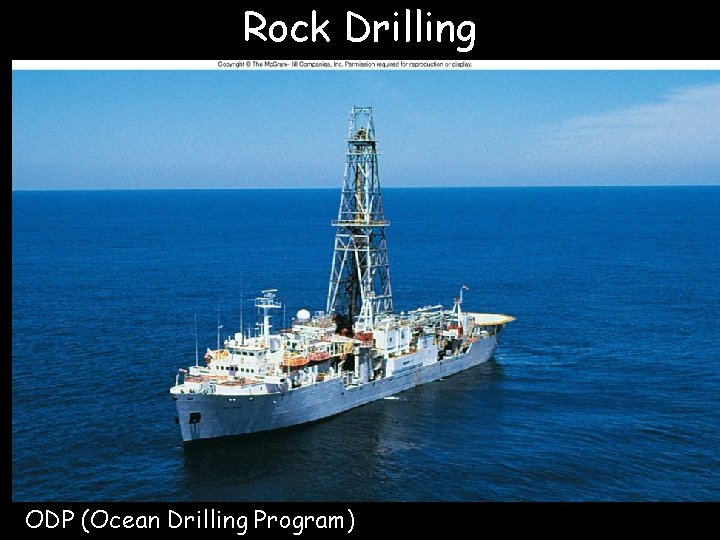 Rock Drilling ODP (Ocean Drilling Program) 