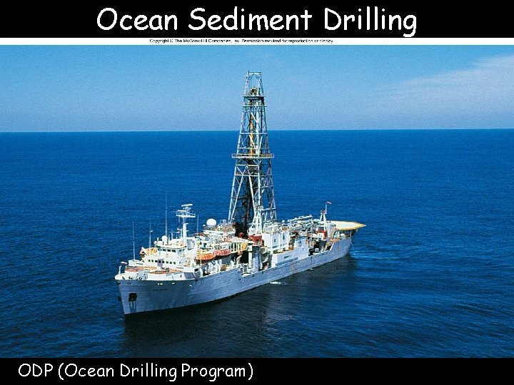 Ocean Sediment Drilling ODP (Ocean Drilling Program) 