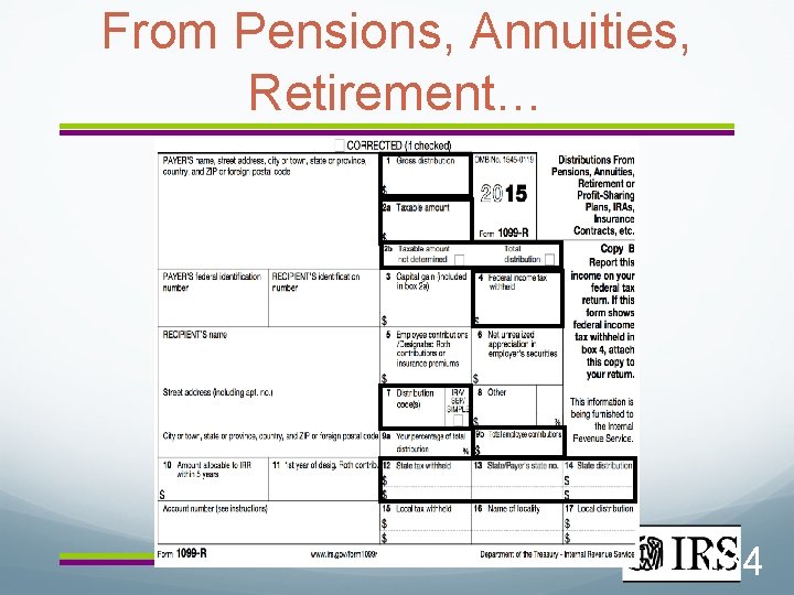 From Pensions, Annuities, Retirement… 134 