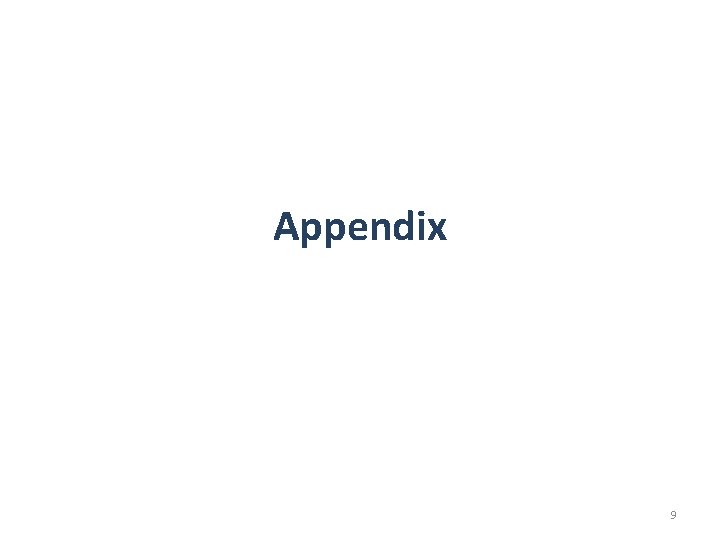 Appendix 9 