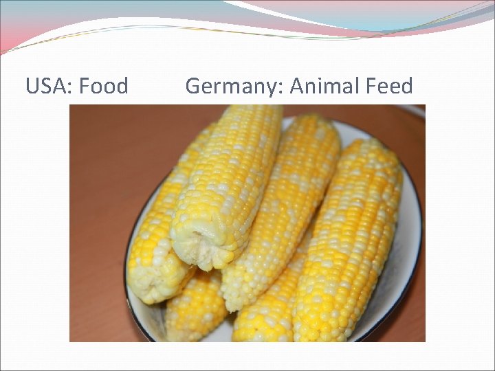 USA: Food Germany: Animal Feed 