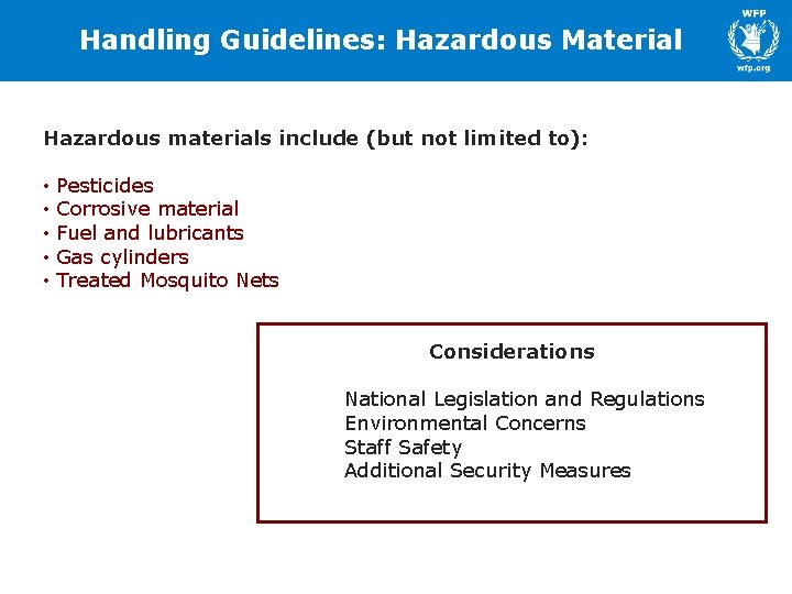 Handling Guidelines: Hazardous Material Hazardous materials include (but not limited to): • • • Handling Guidelines: Hazardous Material Hazardous materials include (but not limited to): • • •