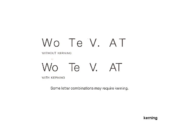 kerning kerning
