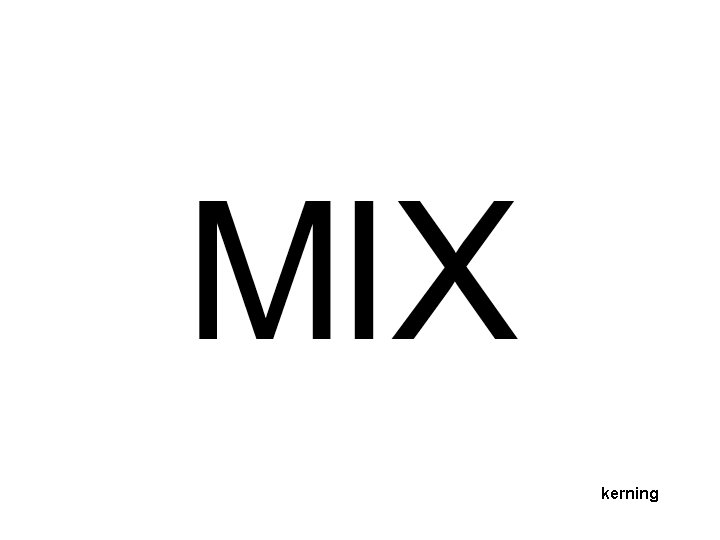 kerning kerning