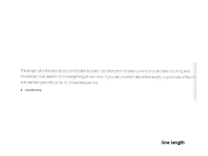 line length line length