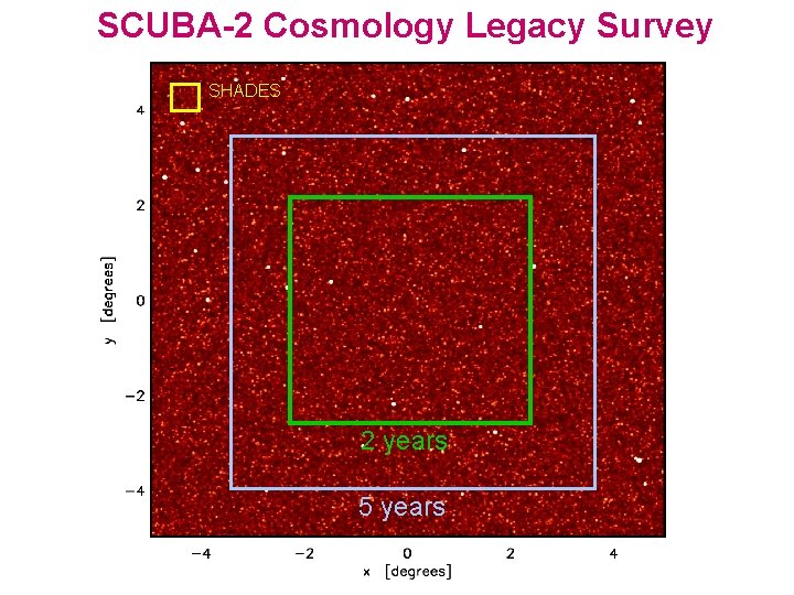 SCUBA-2 Cosmology Legacy Survey SHADES 2 years 5 years 