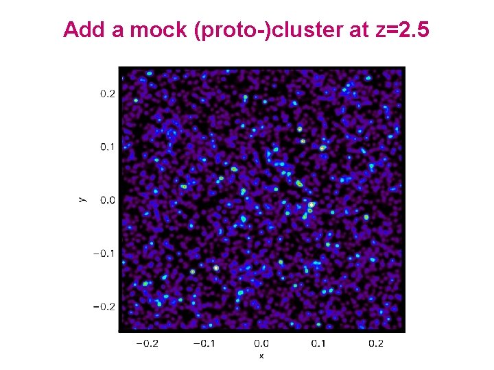 Add a mock (proto-)cluster at z=2. 5 