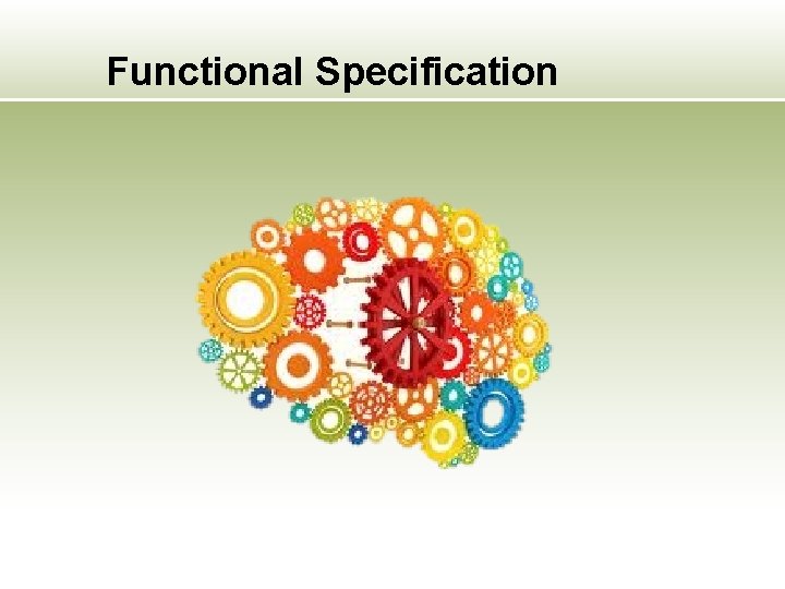 Functional Specification 