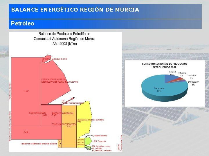 BALANCE ENERGÉTICO REGIÓN DE MURCIA Petróleo 