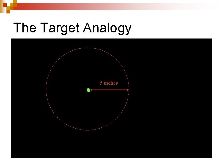 The Target Analogy 5 inches 