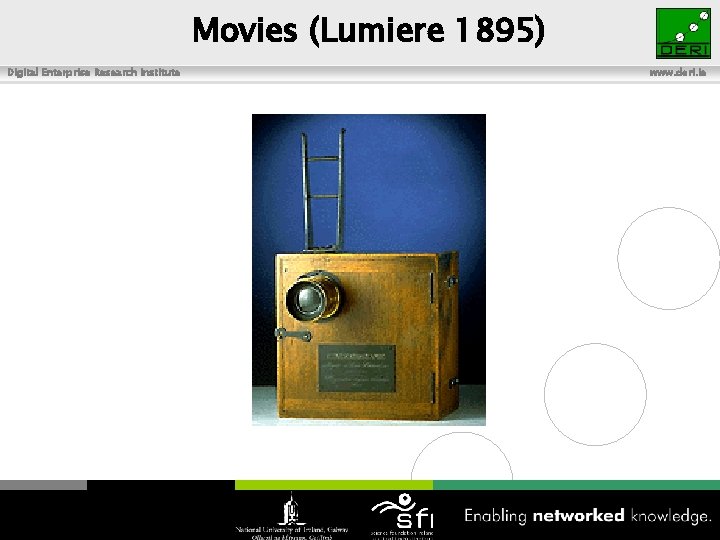 Movies (Lumiere 1895) Digital Enterprise Research Institute www. deri. ie 