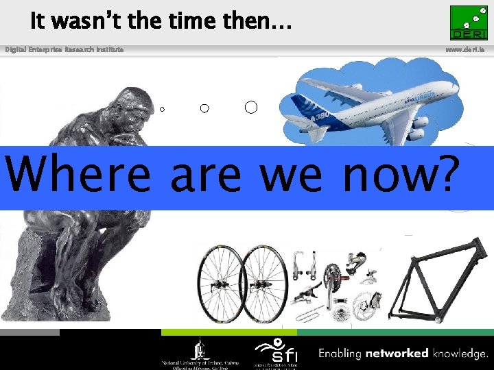 It wasn’t the time then… Digital Enterprise Research Institute www. deri. ie Where are