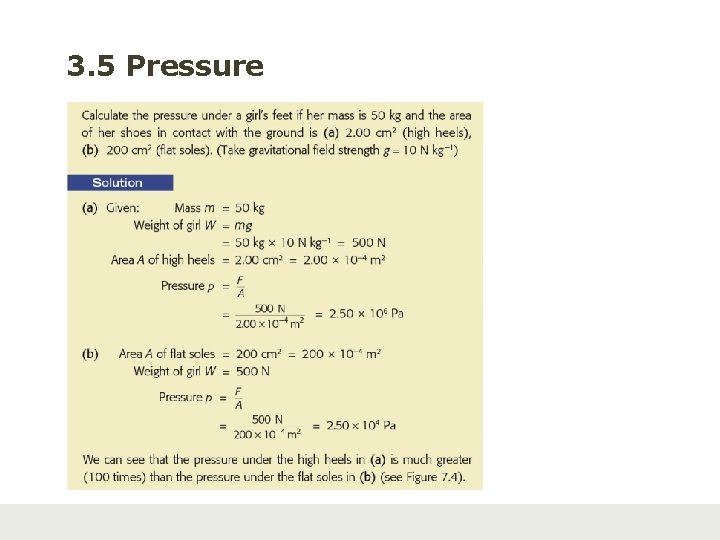 3. 5 Pressure 