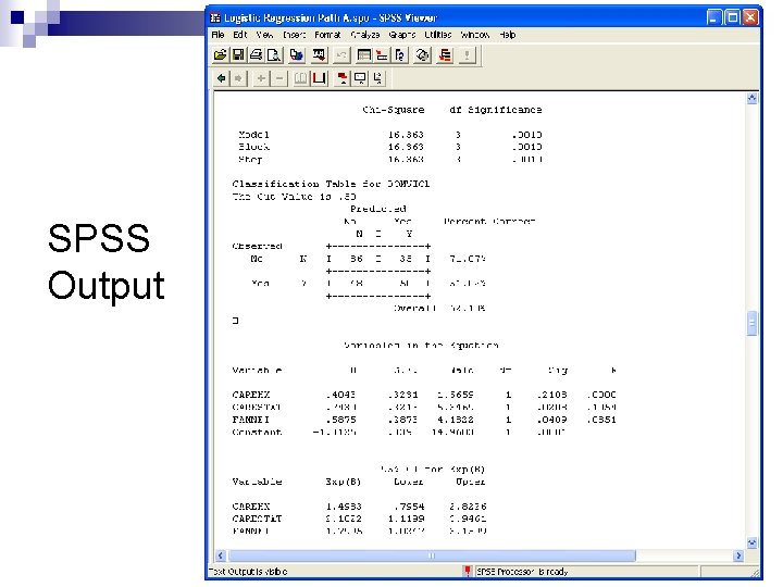 SPSS Output 