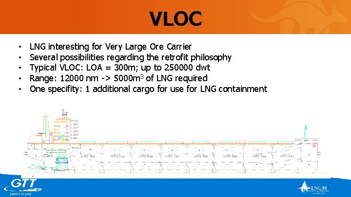 VLOC • • • LNG interesting for Very Large Ore Carrier Several possibilities regarding
