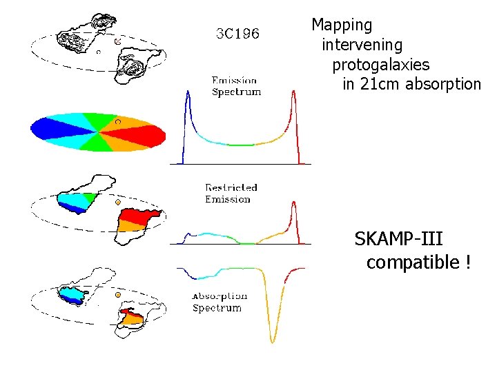 Mapping intervening protogalaxies in 21 cm absorption SKAMP-III compatible ! 