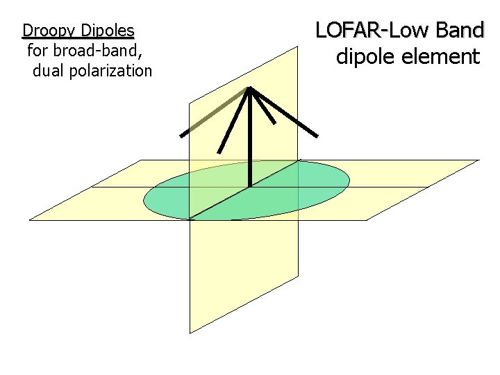 Droopy Dipoles for broad-band, dual polarization LOFAR-Low Band dipole element 