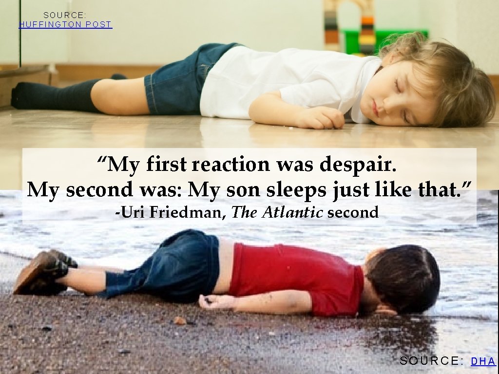 SOURCE: HUFFINGTON POST “My first reaction was despair. My second was: My son sleeps SOURCE: HUFFINGTON POST “My first reaction was despair. My second was: My son sleeps