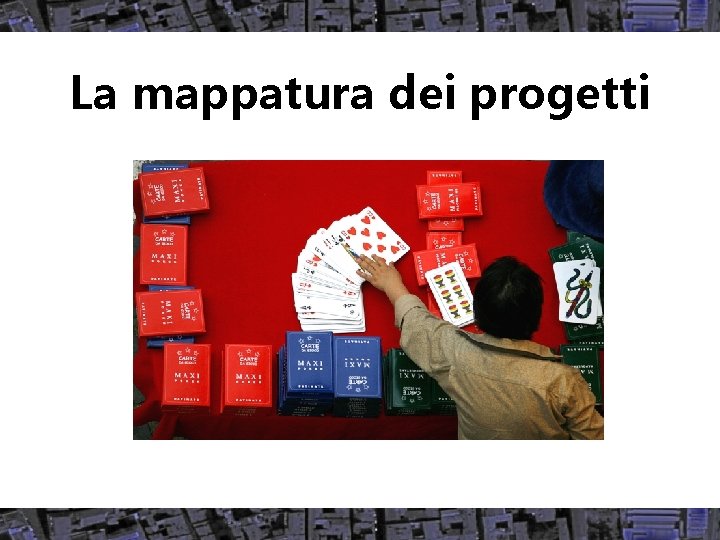 La mappatura dei progetti 