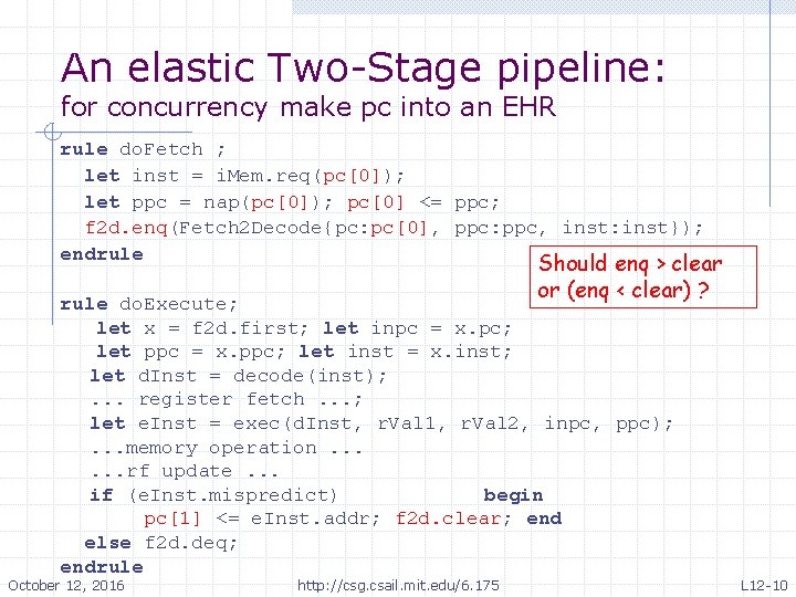 An elastic Two-Stage pipeline: for concurrency make pc into an EHR rule do. Fetch