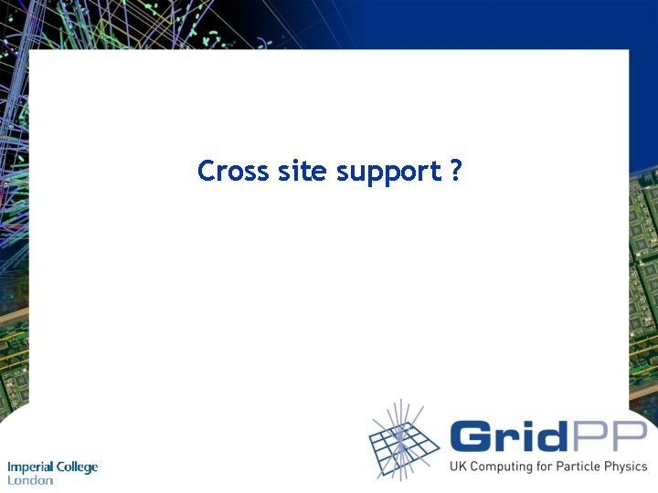 Cross site support ? 