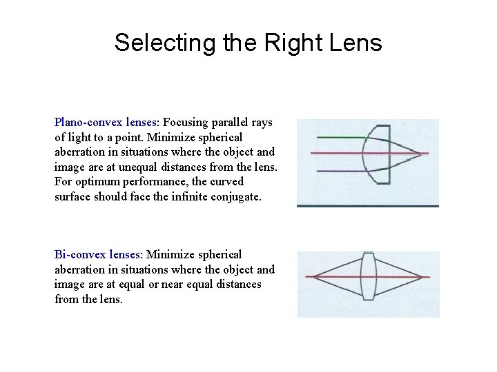 optical elements spherical lens