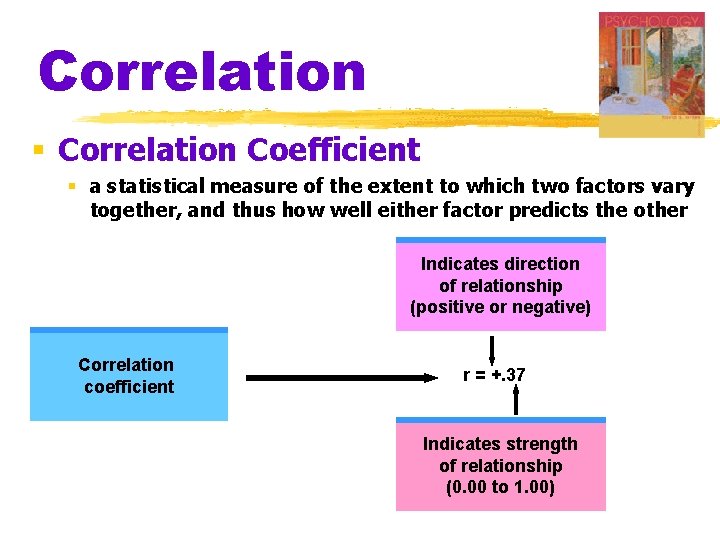 Correlation § Correlation Coefficient § a statistical measure of the extent to which two