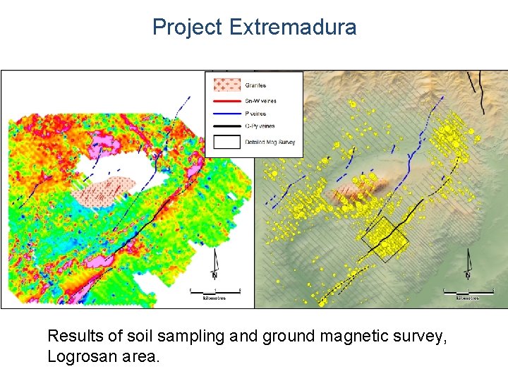 D et ai le d ar ea Project Extremadura Results of soil sampling and