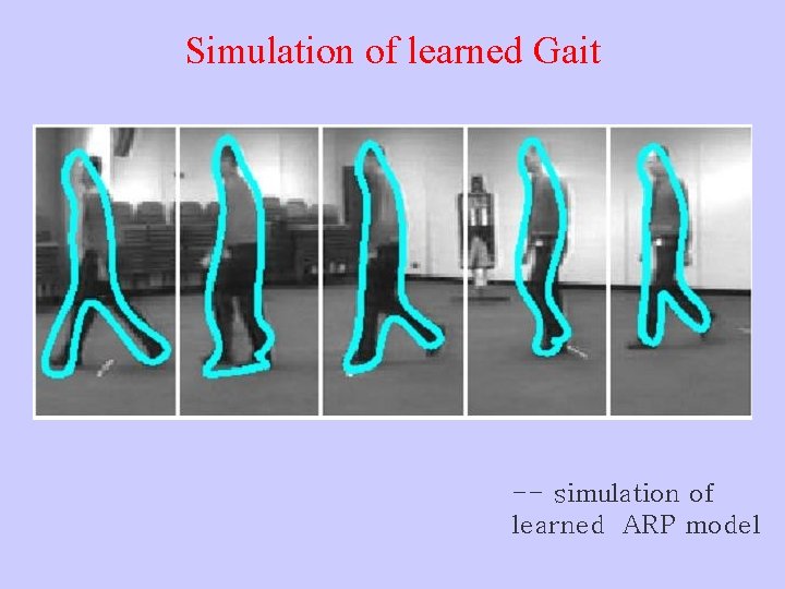 Simulation of learned Gait -- simulation of learned ARP model 