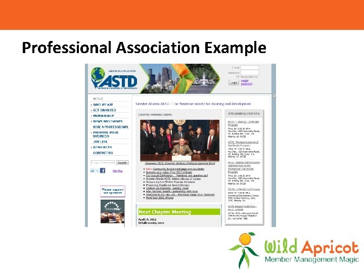 Professional Association Example 