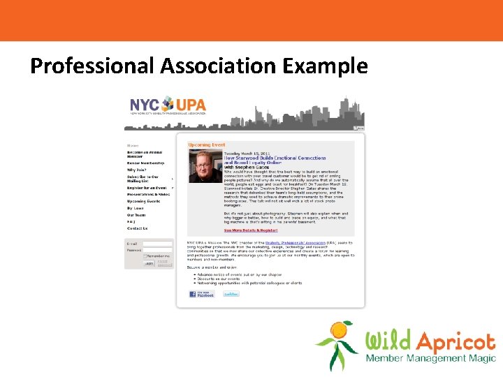 Professional Association Example 