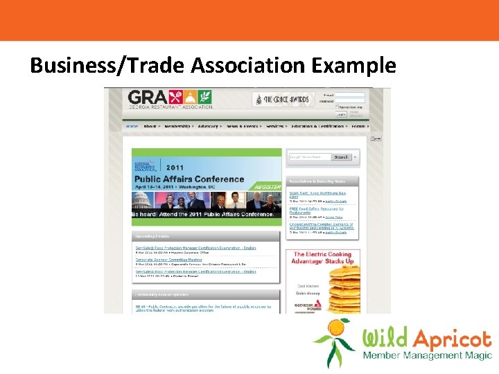 Business/Trade Association Example 