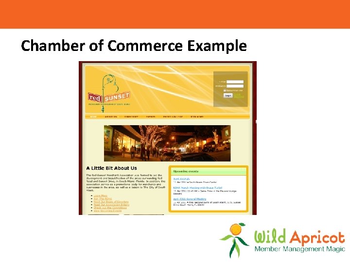 Chamber of Commerce Example 