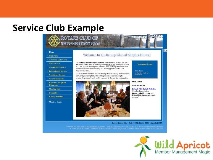 Service Club Example 