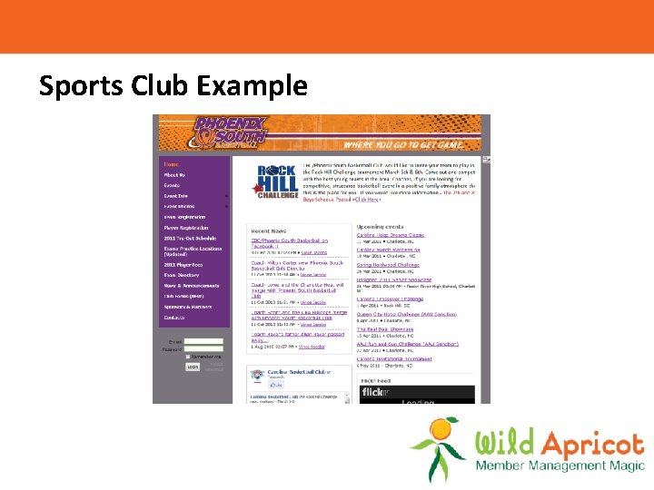 Sports Club Example 