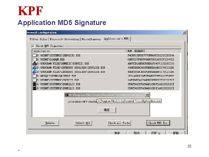 KPF Application MD 5 Signature 35 * 