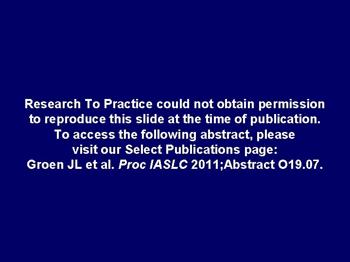 Research To Practice could not obtain permission to reproduce this slide at the time
