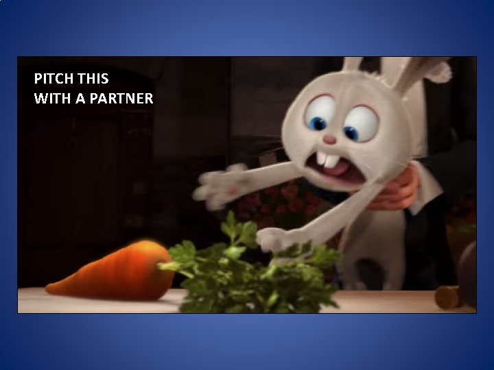 PITCH THIS WITH A PARTNER PITCH THIS WITH A PARTNER