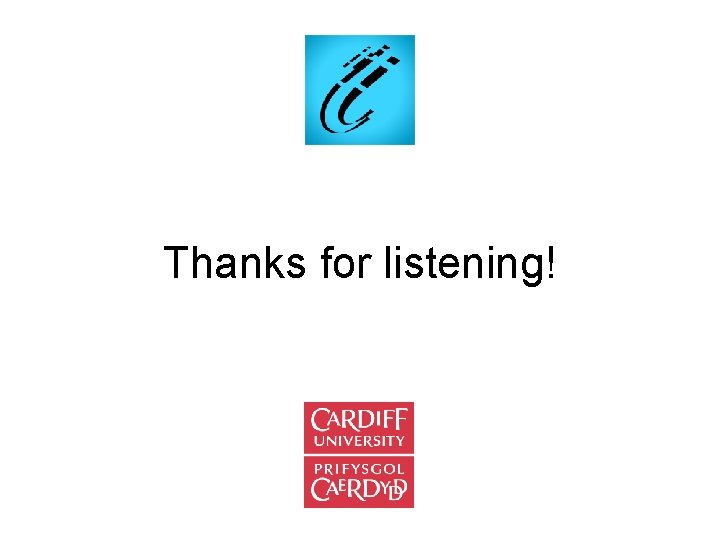 Thanks for listening! 