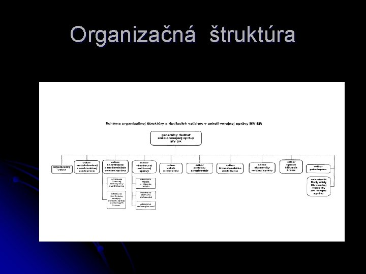 Organizačná štruktúra 